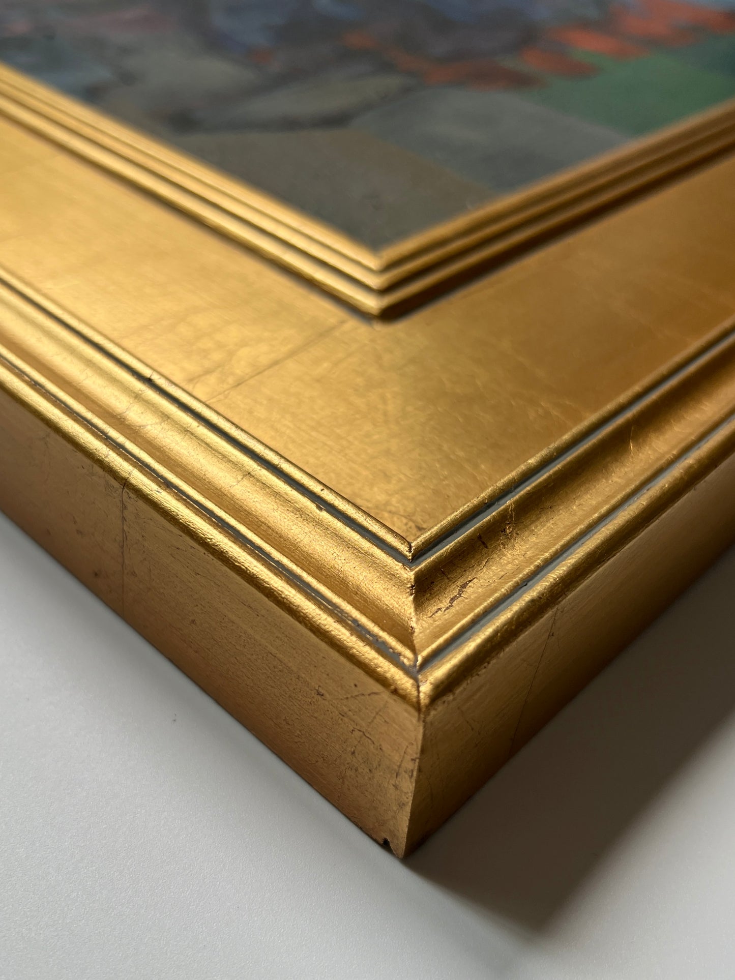 Marlene E. Miller (b. 1934) Girls' Day Out Semi-Nude Portrait of 2 Women Oil Painting in Gold Frame