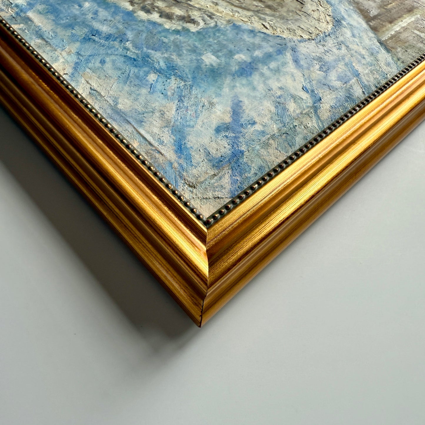 Apples and Pears in Reticulated Porcelain Compotes Still Life Oil Painting in Gold Frame