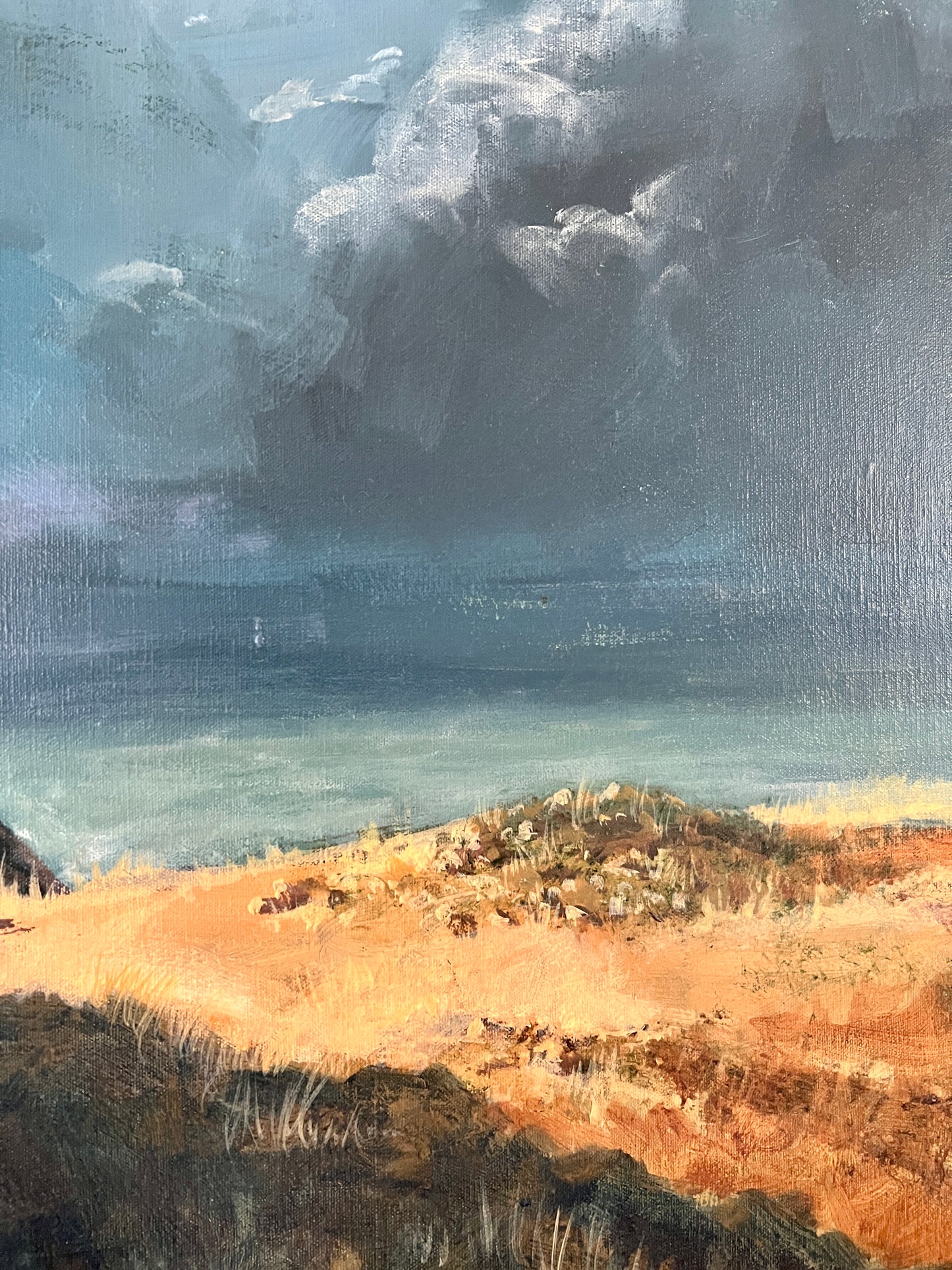 Larry Dodd Wheeler Seascape Beach Oil Painting