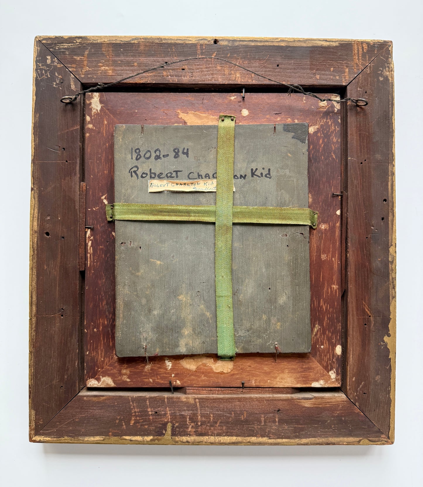 19th C. Portrait of a Philadelphia Gentleman Robert Charlton Kid Oil Painting in Gold Frame