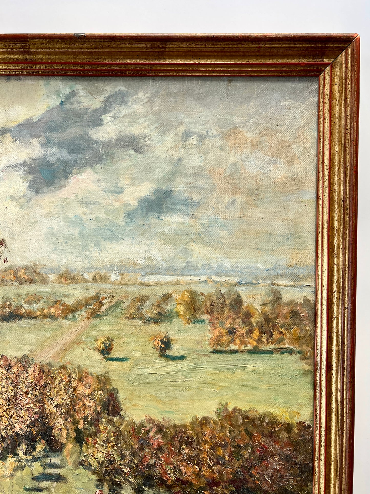 Impressionist Field Walk Landscape Painting