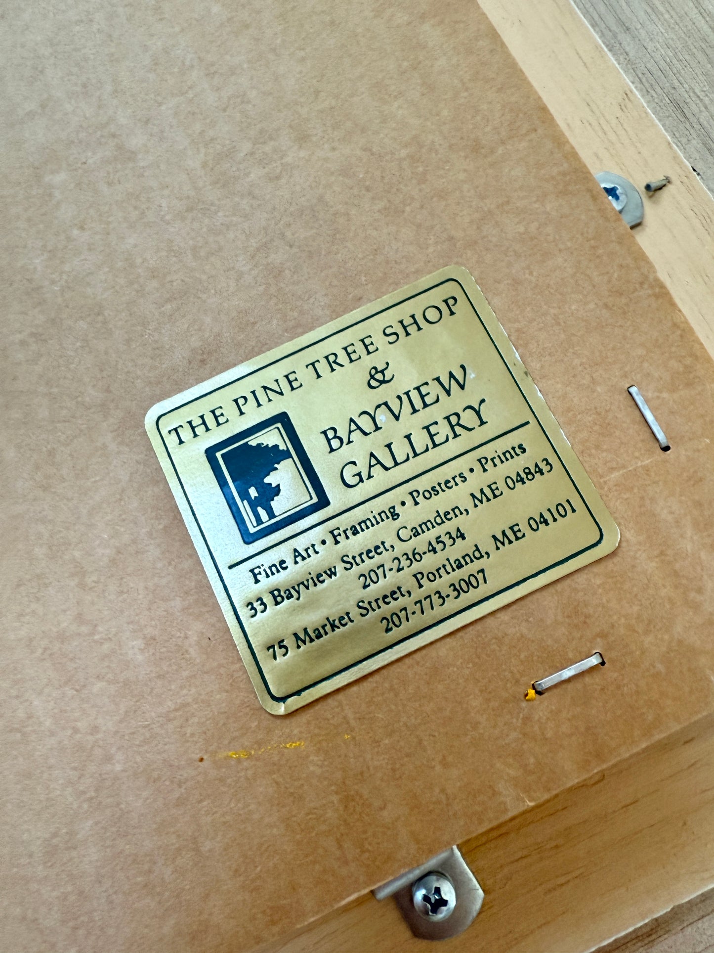 Terry LaMar Front Porch - Late Summer, Maine House Portrait Oil Painting in Gold Frame