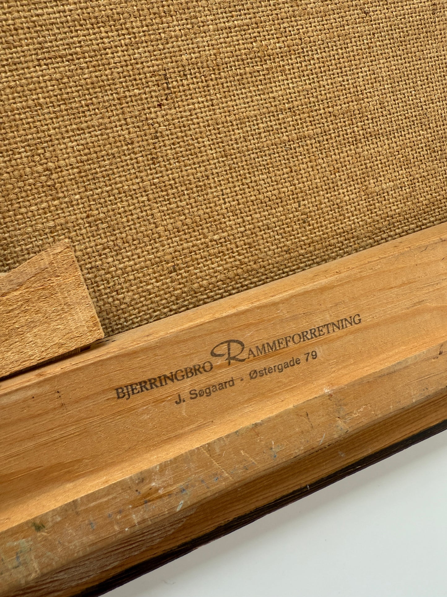 Vintage Evergreen Spring Landscape Oil Painting in Gold Frame