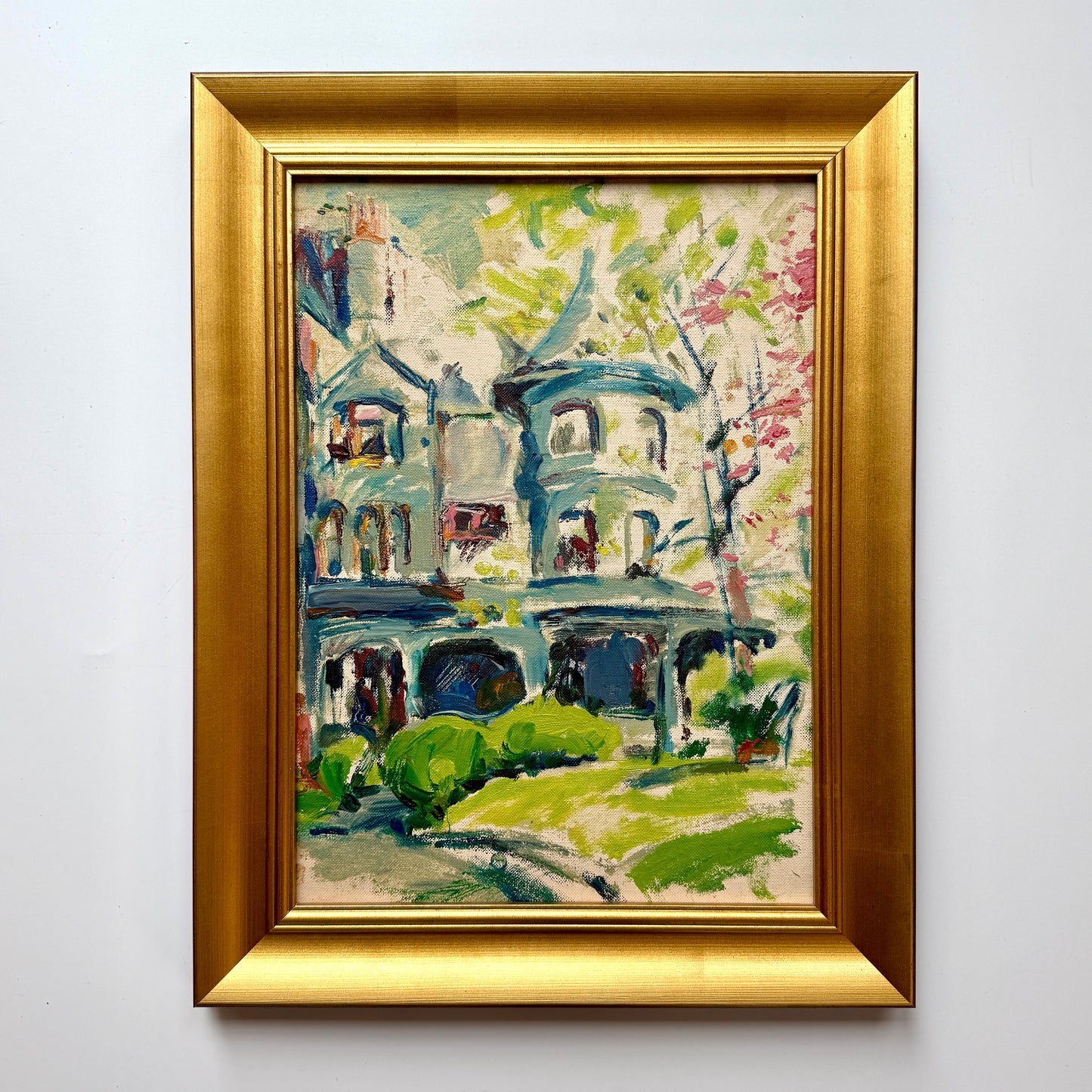 Victoria Donohue Rosemont College Bryn Mawr Pennsylvania Oil Painting in Gold Frame