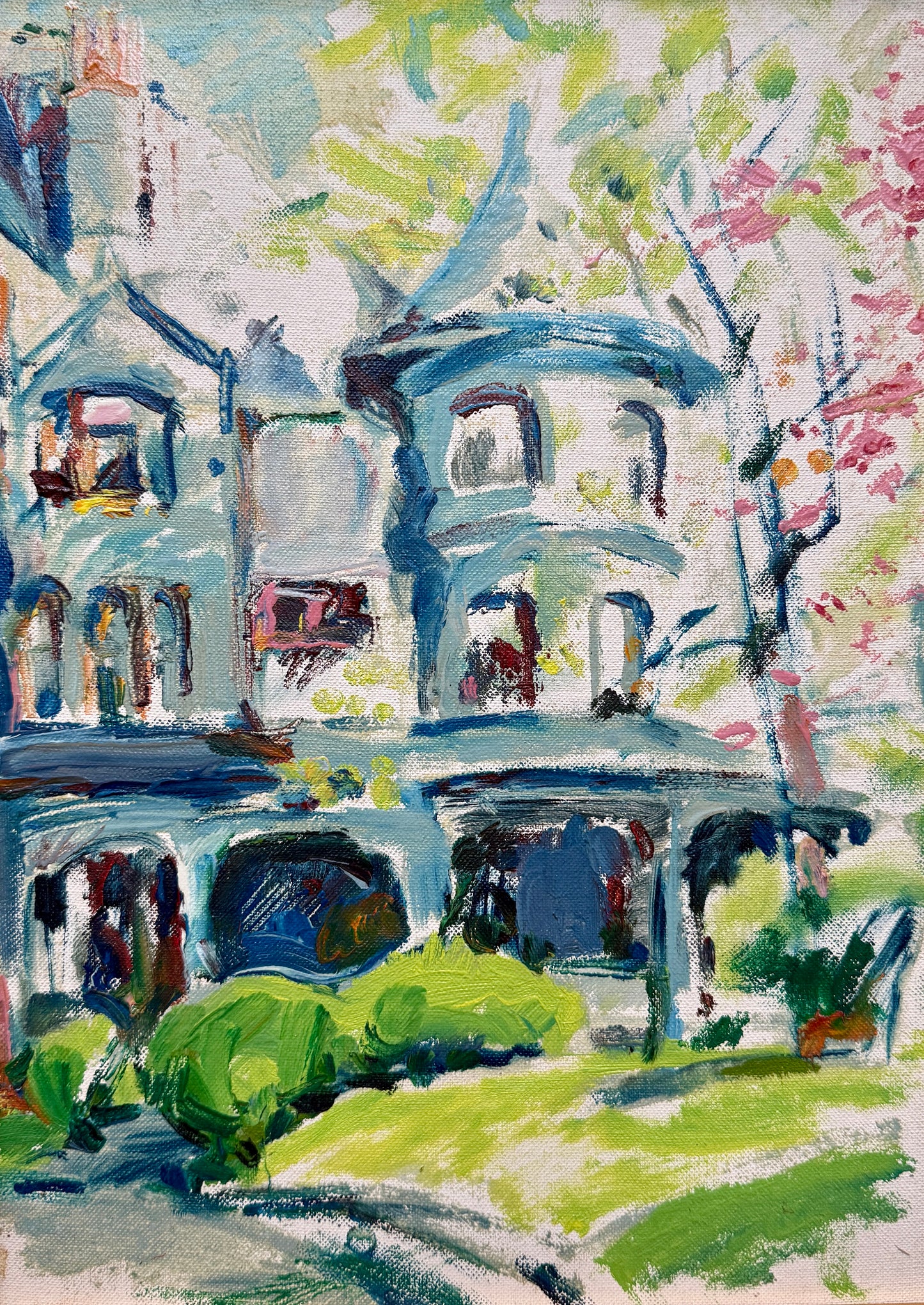 Victoria Donohue Rosemont College Bryn Mawr Pennsylvania Oil Painting in Gold Frame