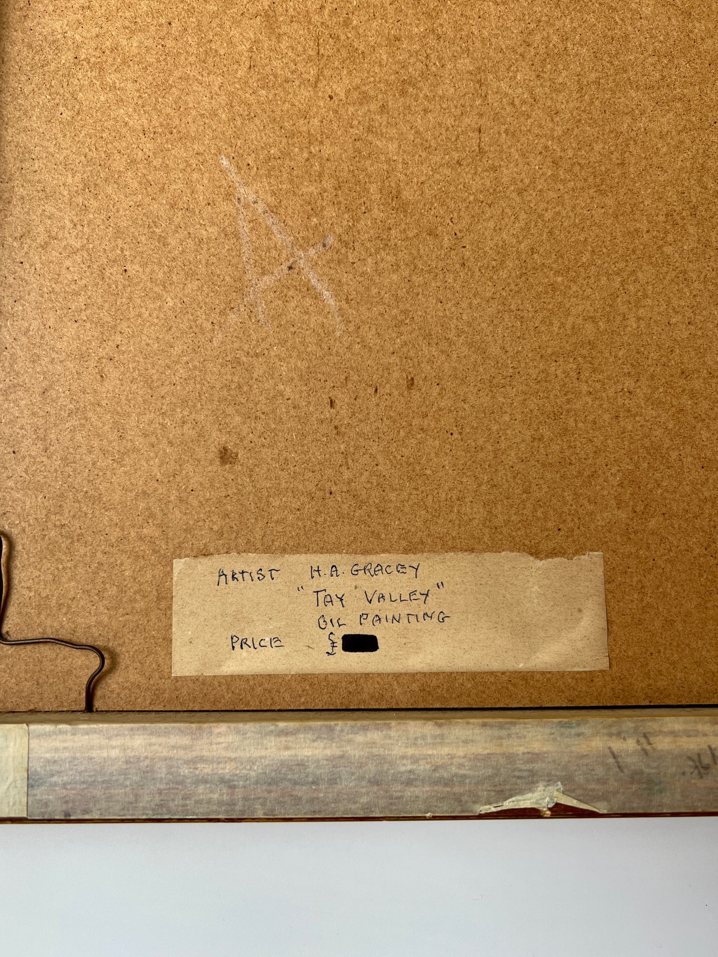 H.A. Gracey Tay Valley Landscape Oil Painting in Gold Frame