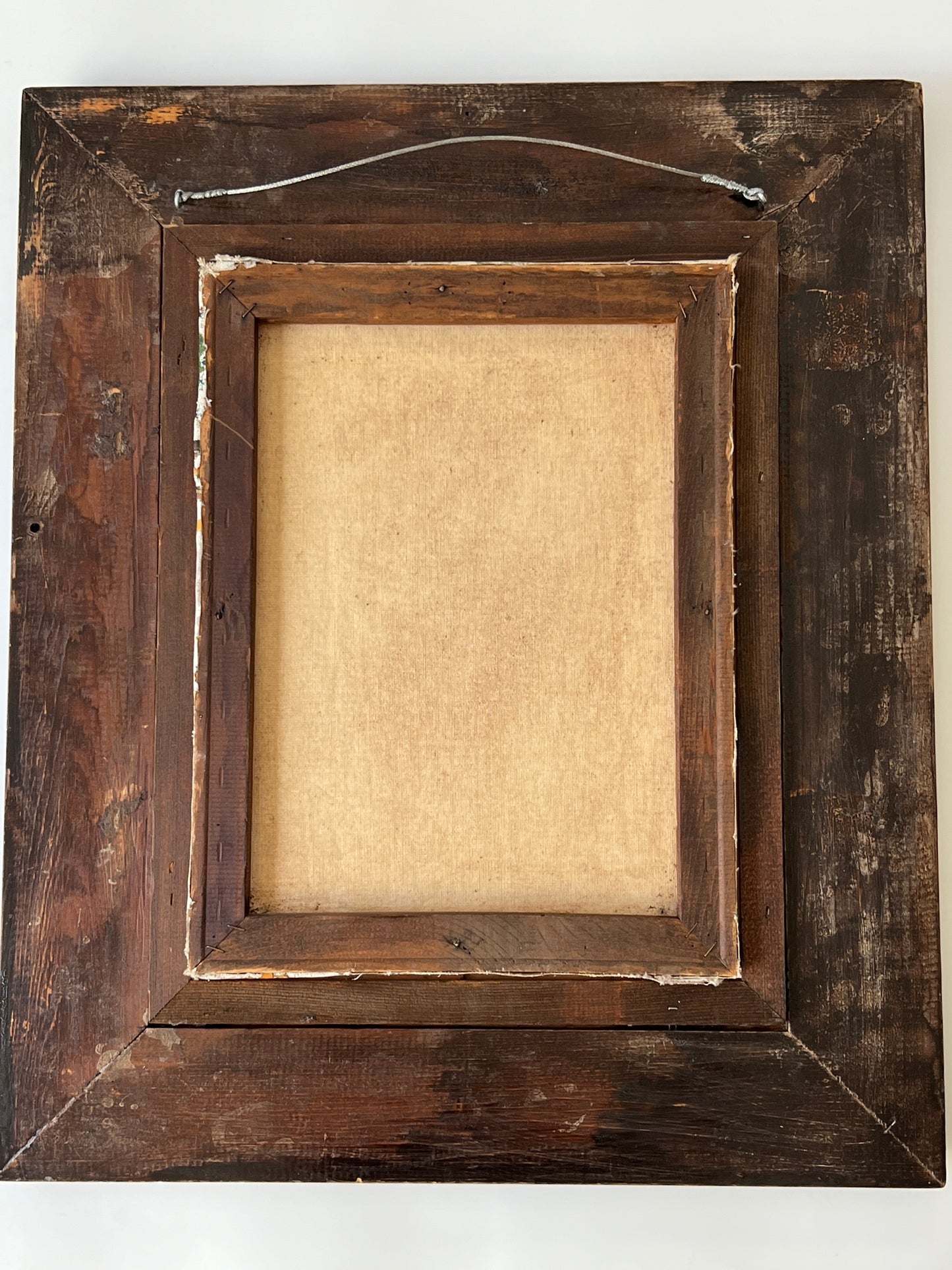 Jean Salabet (French, 1913-1995) Paris Street Scene Oil Painting in Carved Frame