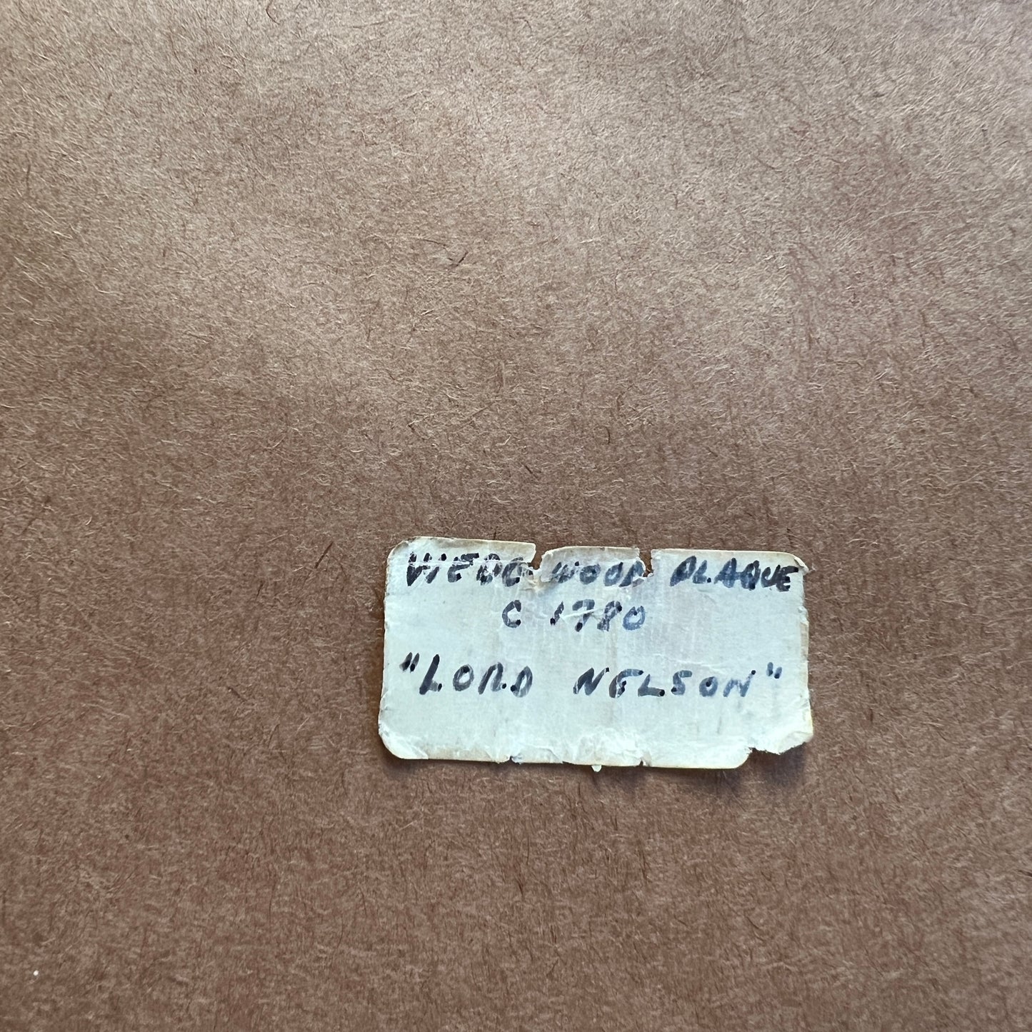 Wedgwood Jasperware Portrait Medallion of Lord Nelson Mounted on Blue Velvet in Gold Frame