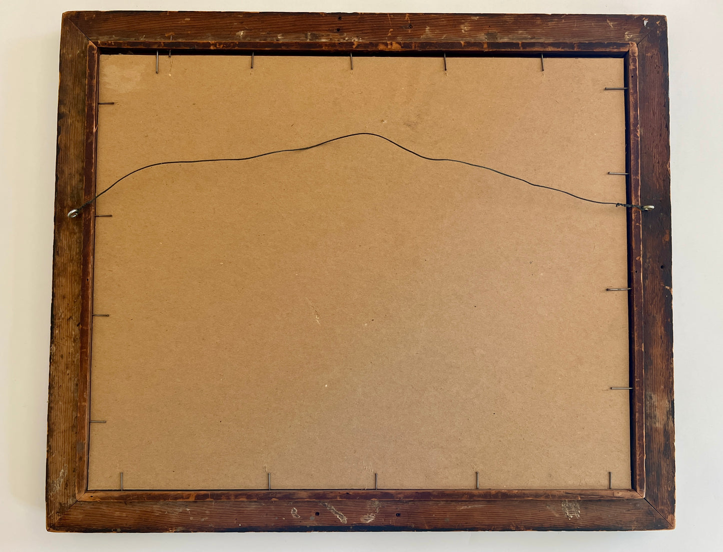 19th Century Fox and Hounds Hunt Scene Painting in Original Frame