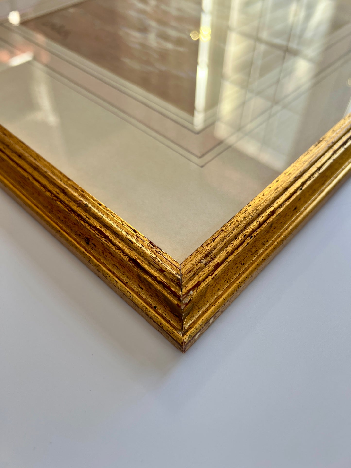 Early 20th Century Watercolor Sailboat Portrait Seascape in Gold Frame