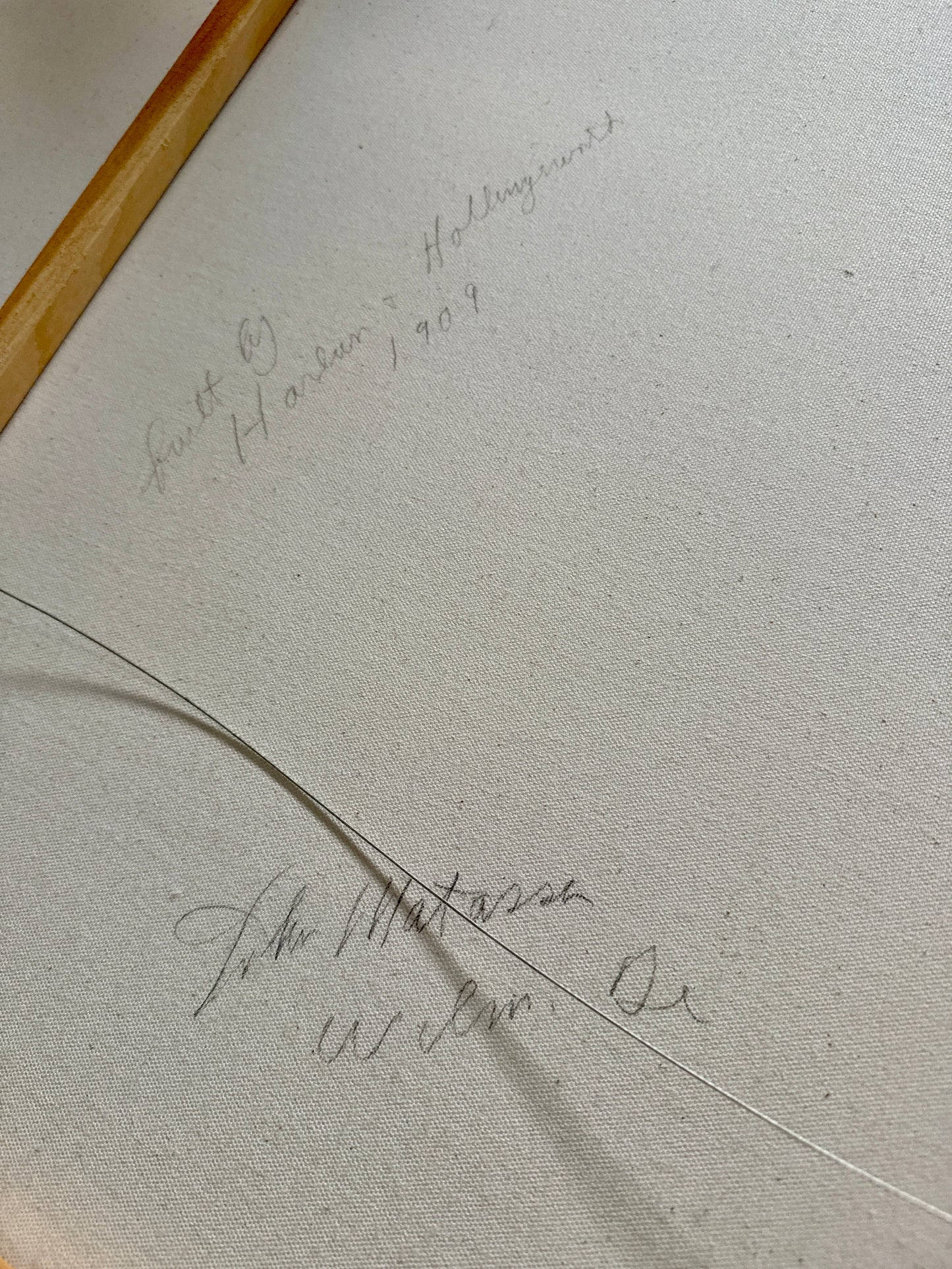 John Matassa Steamship City of Wilmington Delaware Portrait Oil Painting in Wood and Gilded Frame