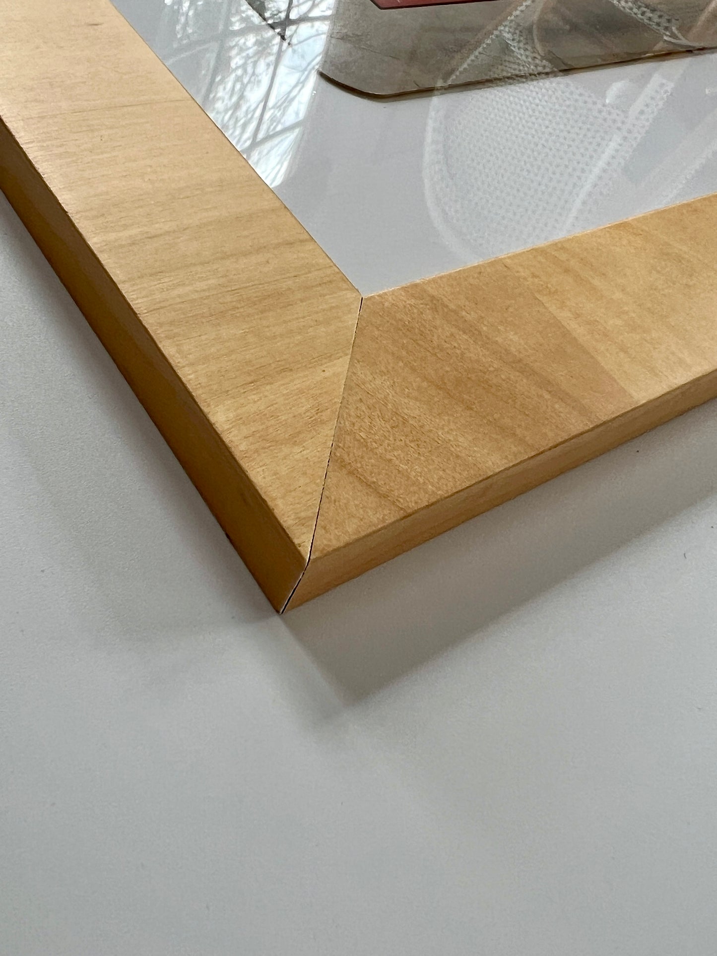 Old Bull Durham NC Tobacco Advertisement in Natural Burlwood Frame