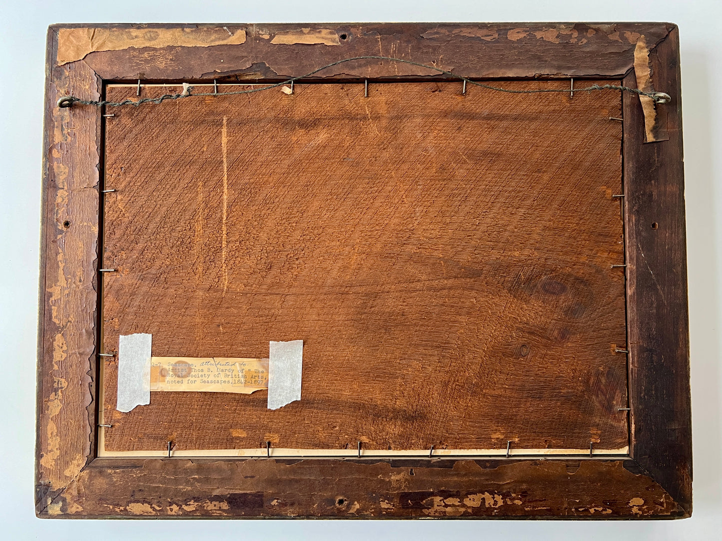 Attributed to Thomas Bush Hardy 19th Century Coastal Scene with British Soldiers on Horseback Watercolor in Original Gold Frame