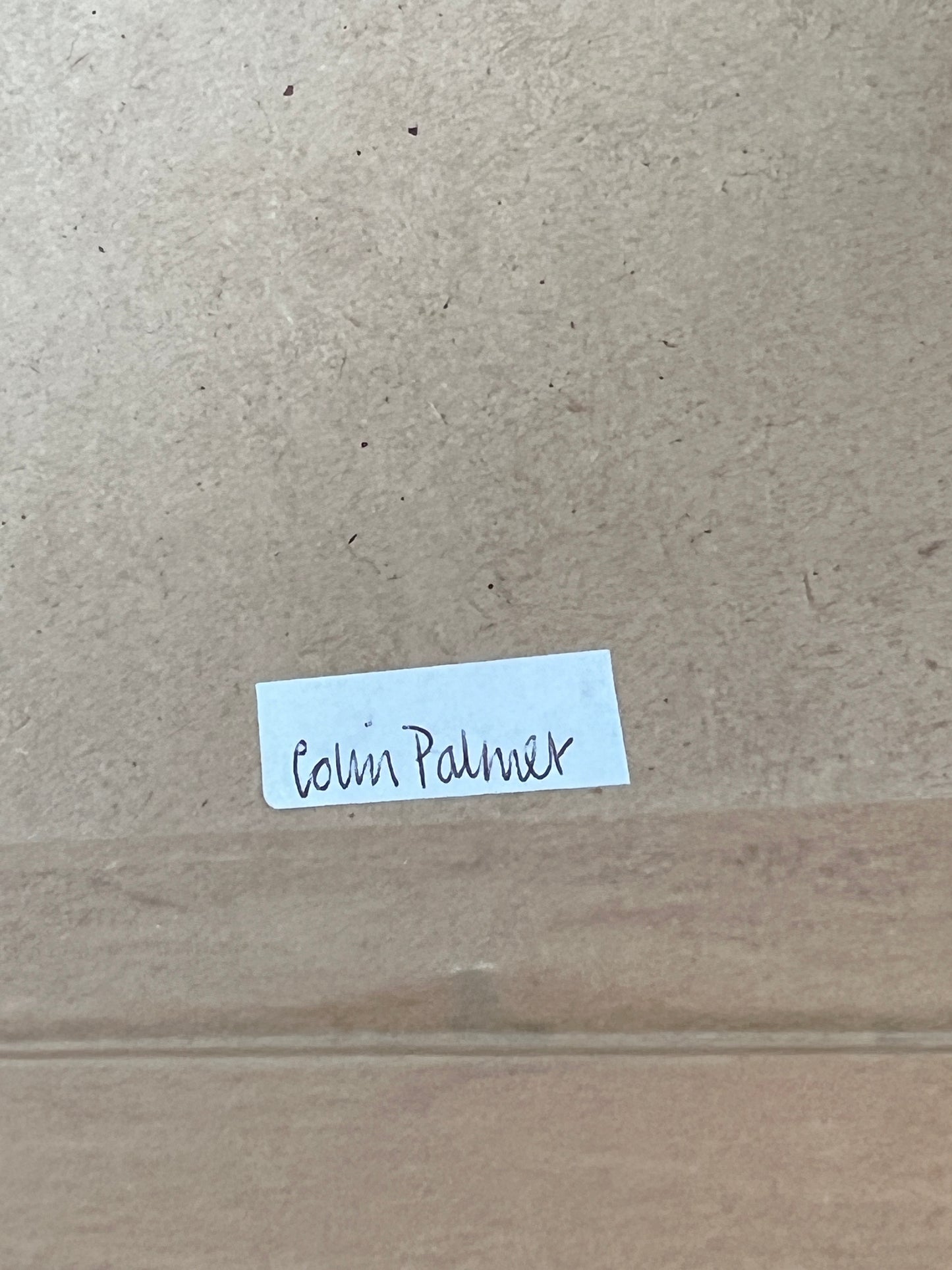 Colin Palmer (British, 1931–2016) Gouache Painting of Country Mountain Landscape in Gold Frame