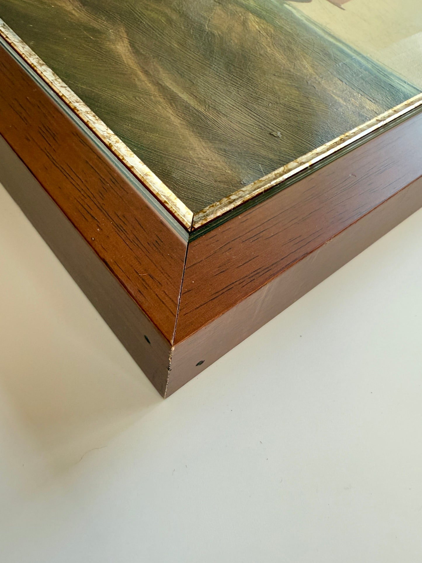 19th Century American Folk Ship Portrait in Seascape with Lighthouse Oil Painting in Wood Frame