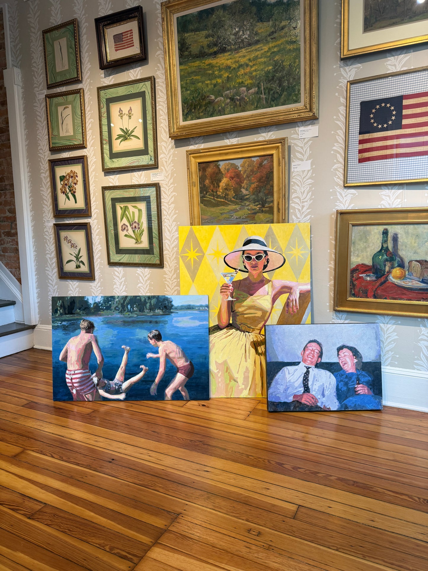 Karen McCool She's a Ray of Effin' Sunshine Oil Painting on Panel