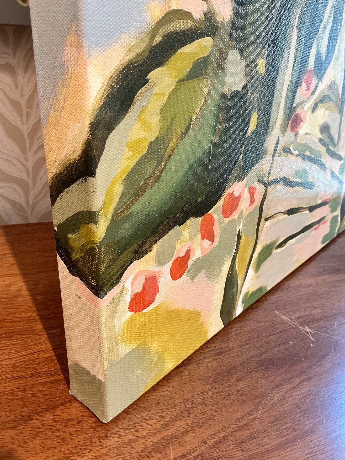 Jessa Butler Olive Palette Expressionist Botanical Painting