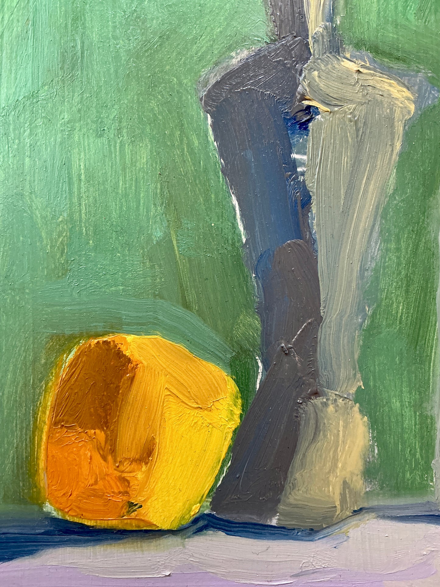 Gretchen McGinnis Springs First Mini Daffodils Still Life Oil Painting in Gold Frame