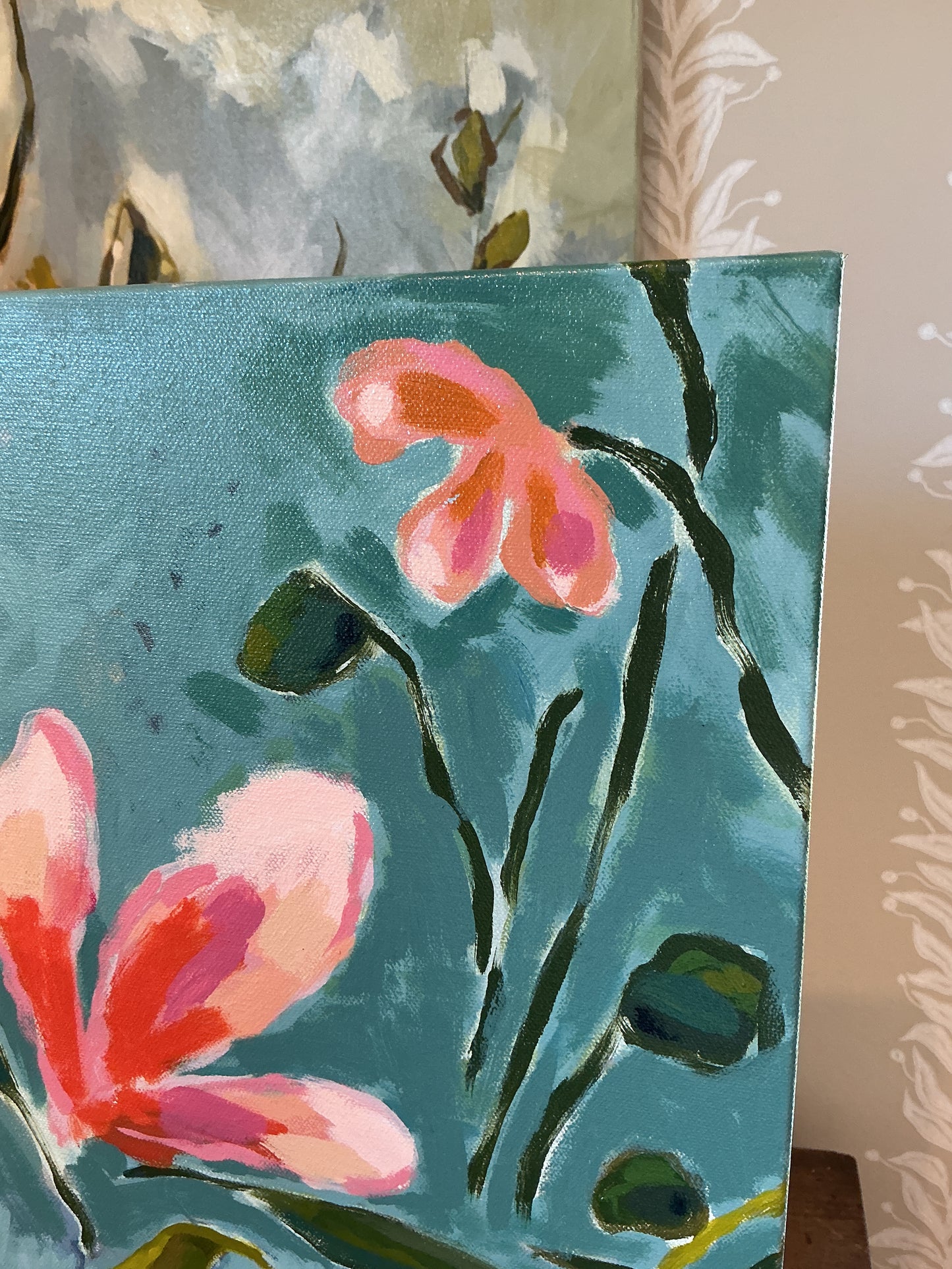 Jessa Butler Poolside Expressionist Botanical Painting