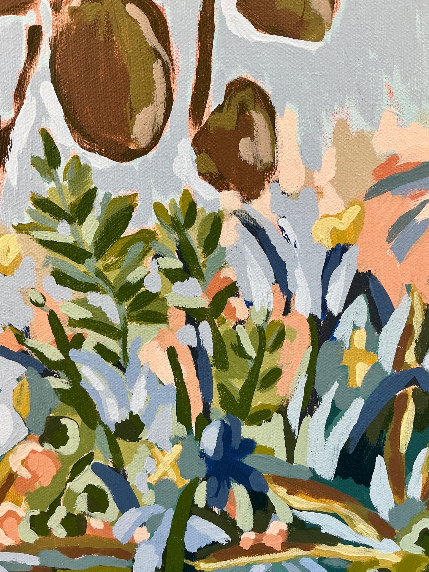 Jessa Butler Like A Warm Breeze Expressionist Botanical Painting