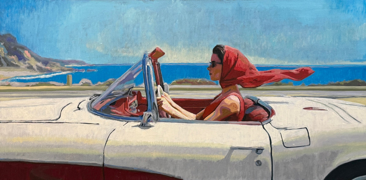 Karen McCool Road Trip Rules: I Control The Radio You Hand Me The Snacks Oil Painting