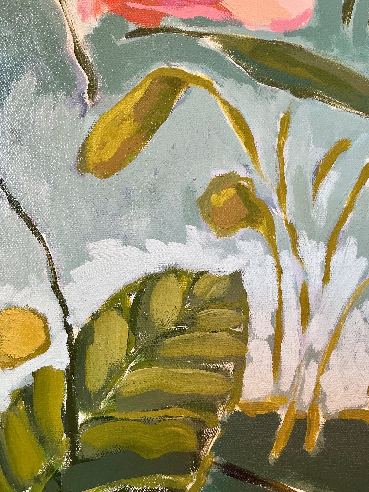 Jessa Butler Poolside Expressionist Botanical Painting