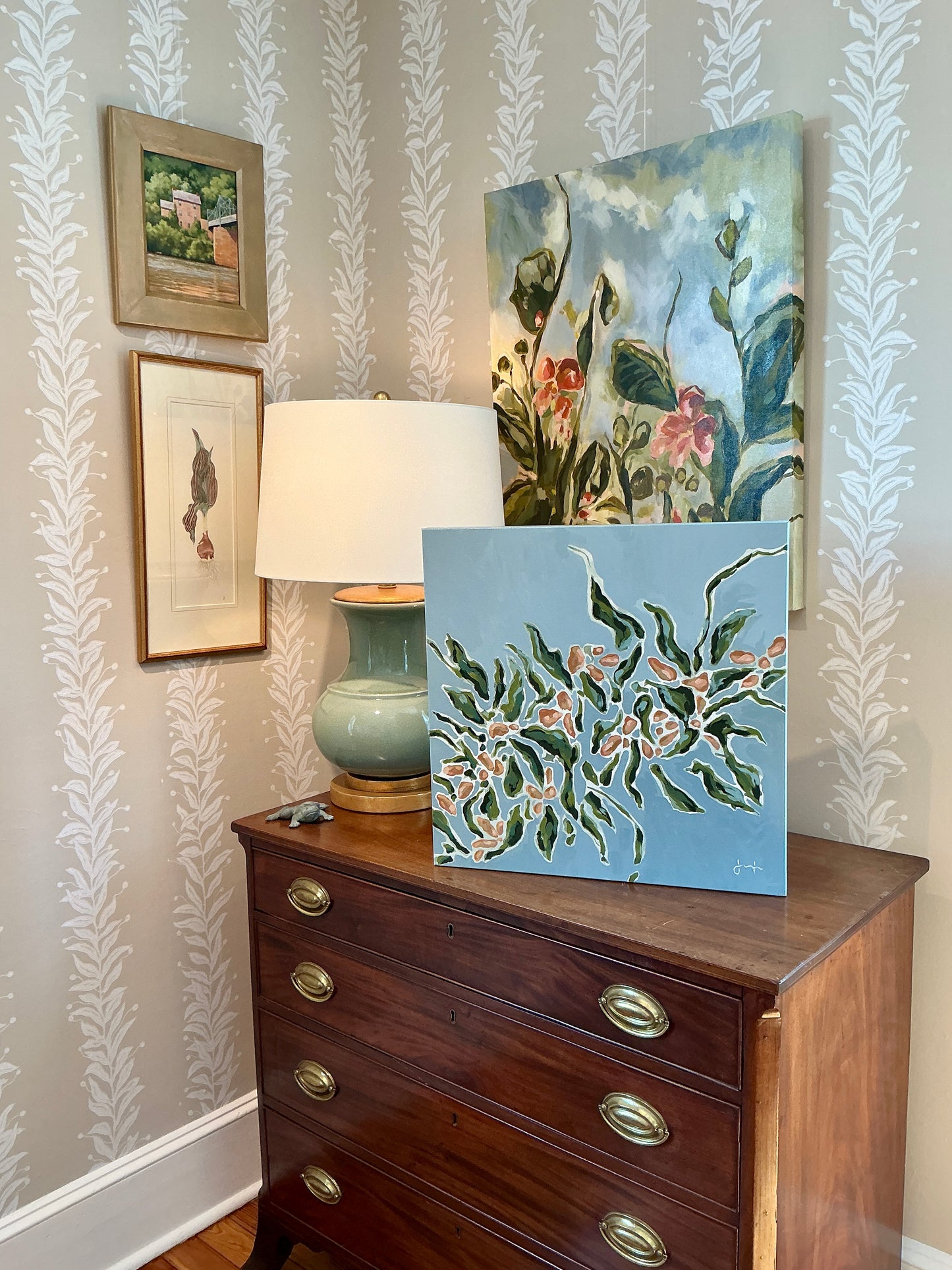 Jessa Butler This Too Shall Pass Expressionist Botanical Painting