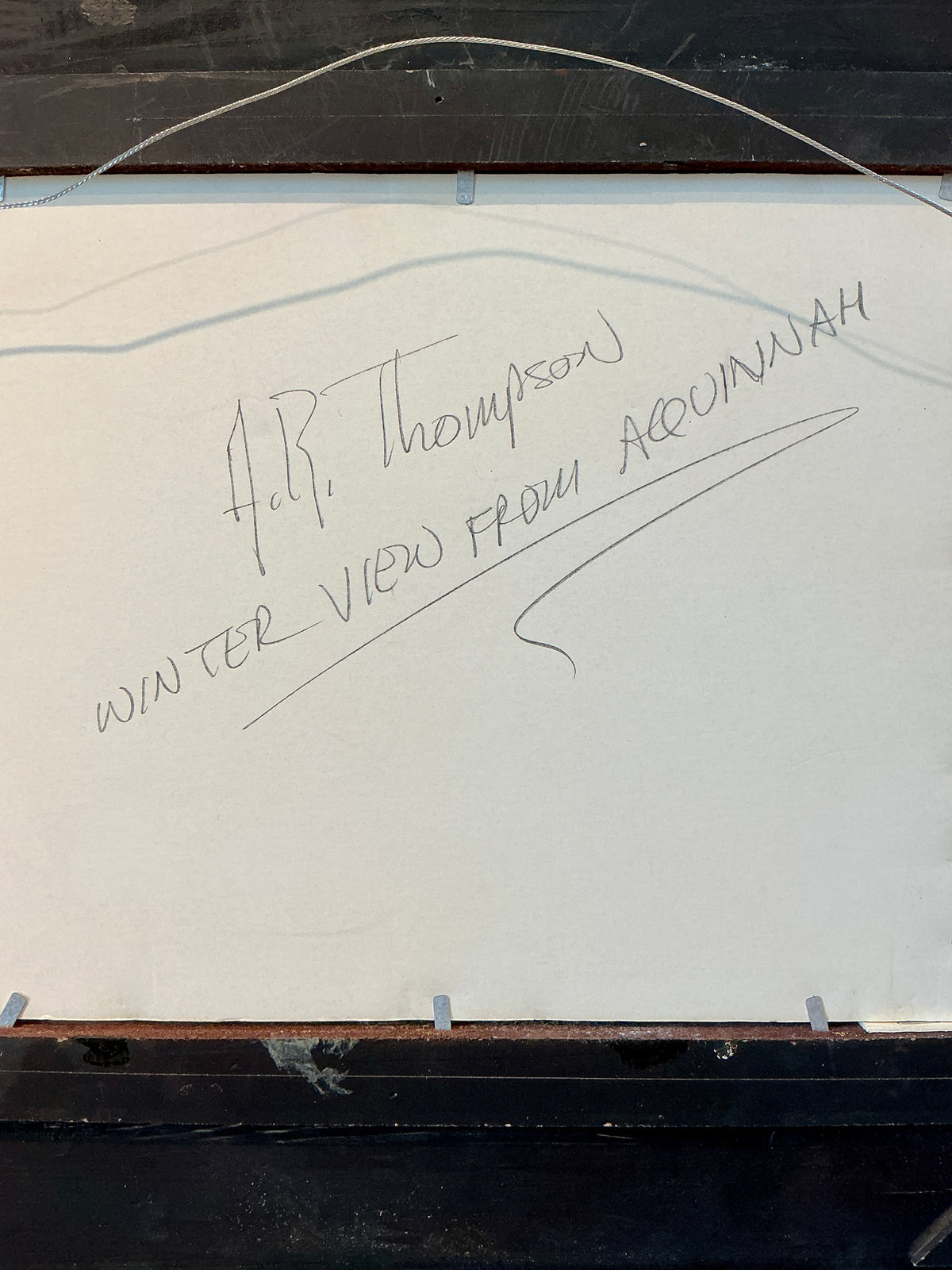 Anthony R. Thompson View From Aquinnah Martha's Vineyard Landscape Oil Painting in Gold Frame