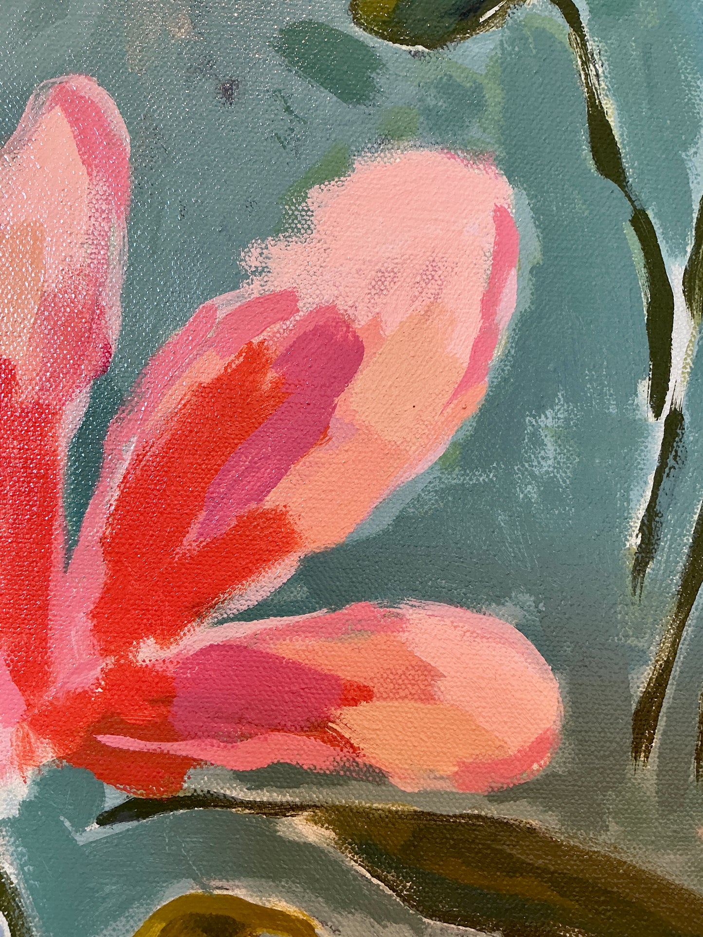 Jessa Butler Poolside Expressionist Botanical Painting