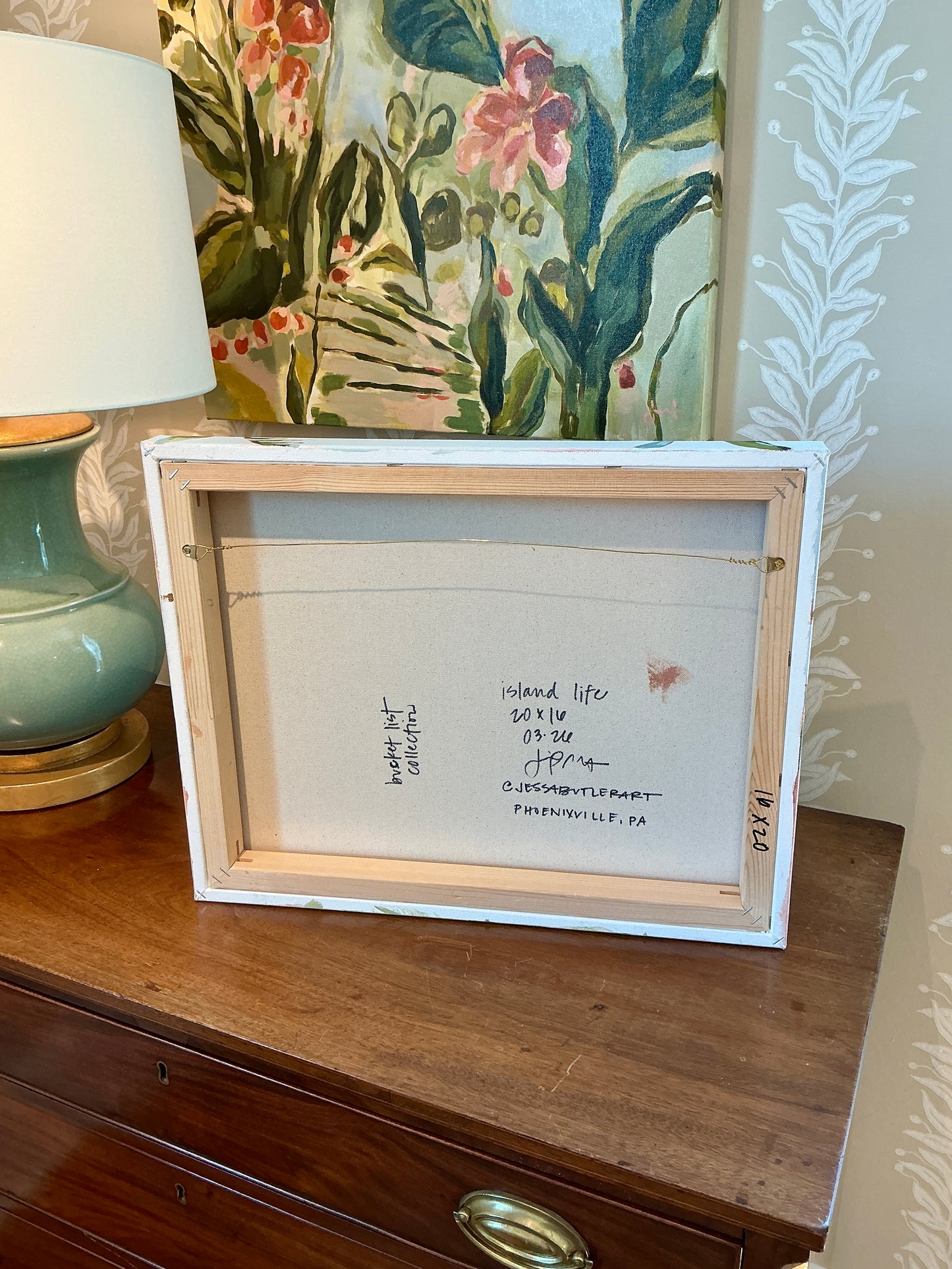 Jessa Butler Island Life Expressionist Botanical Painting