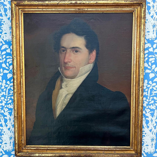 19th Century Gentleman’s Portrait Oil Painting