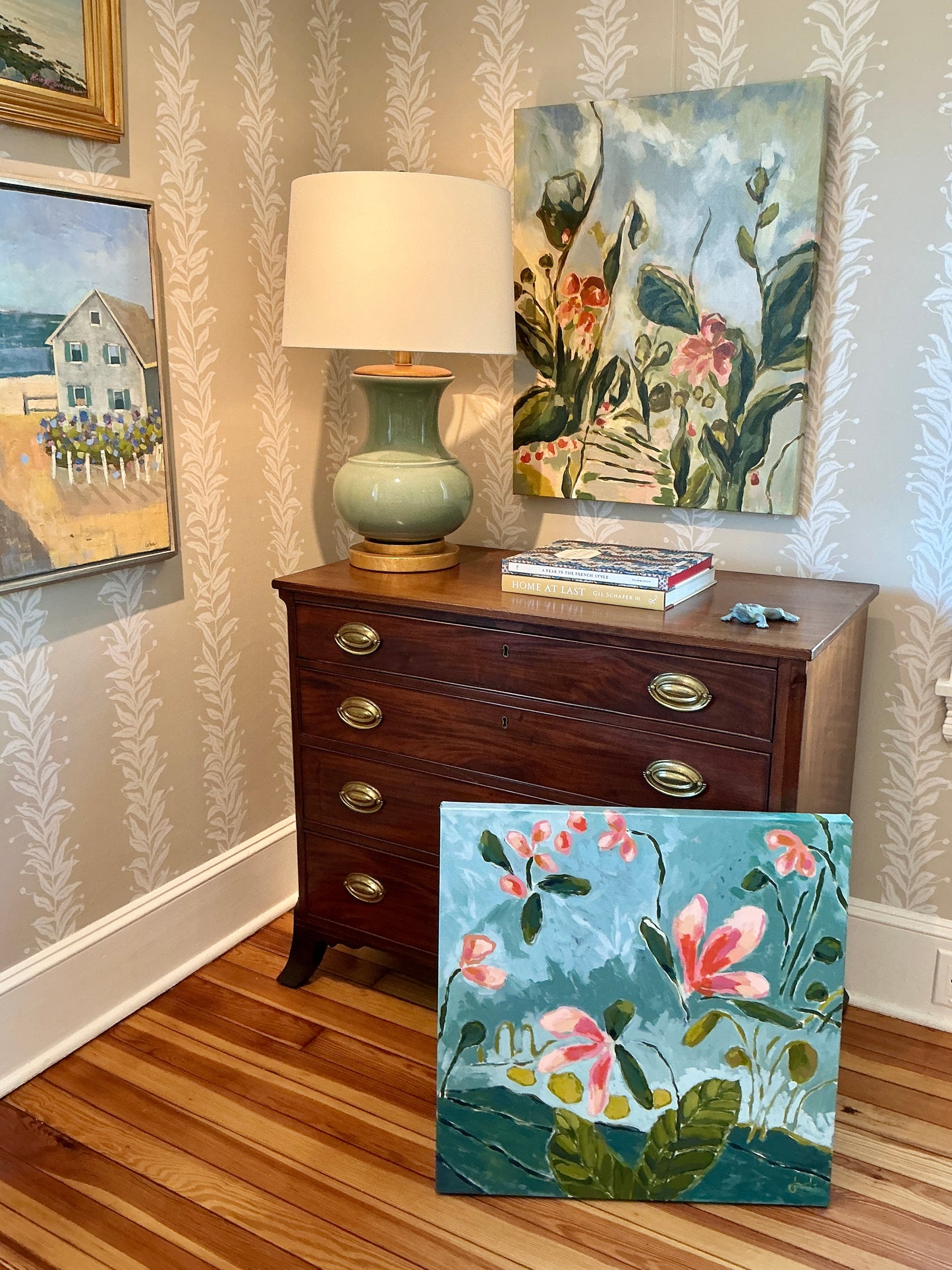 Jessa Butler Poolside Expressionist Botanical Painting