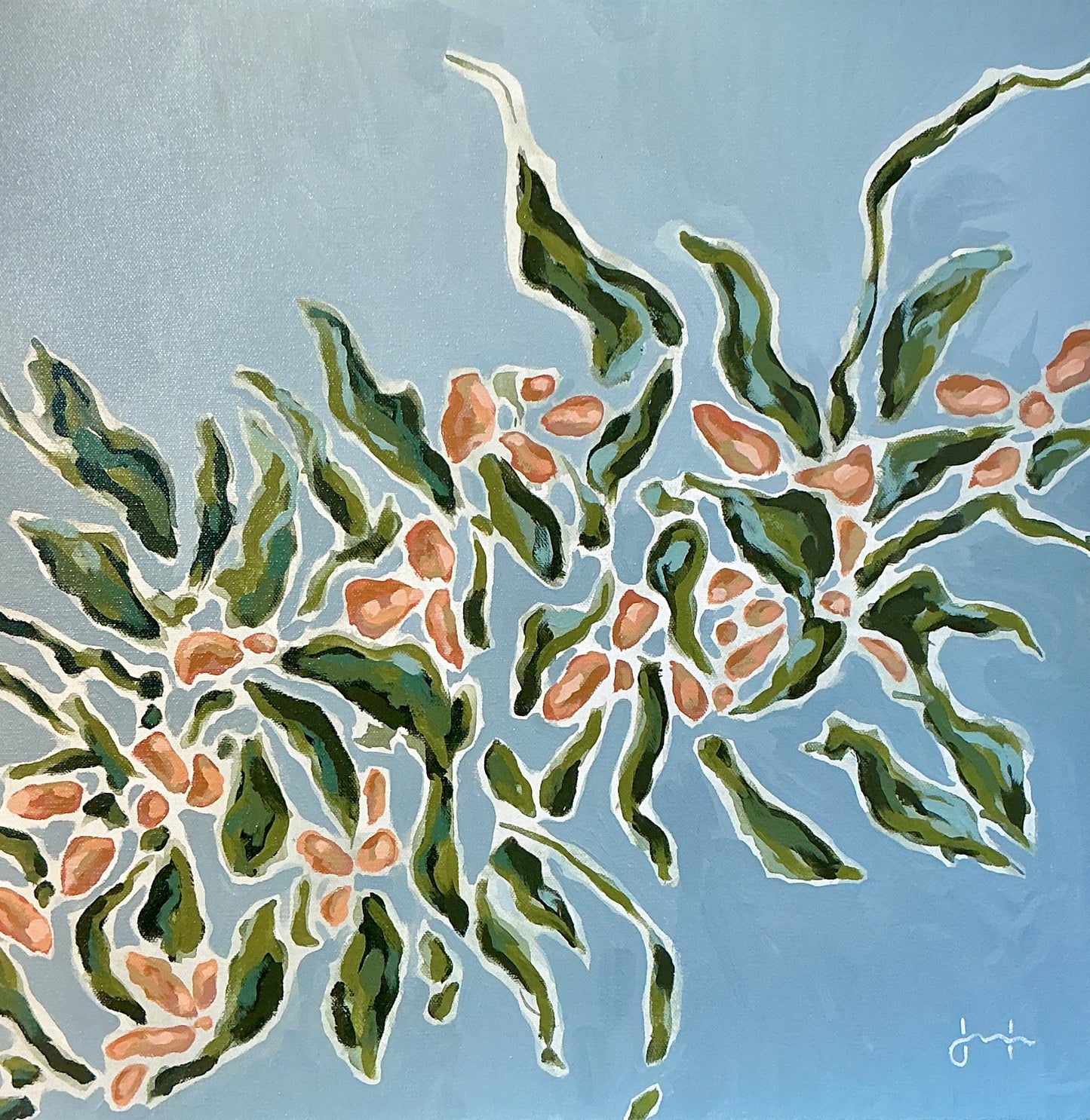 Jessa Butler This Too Shall Pass Expressionist Botanical Painting