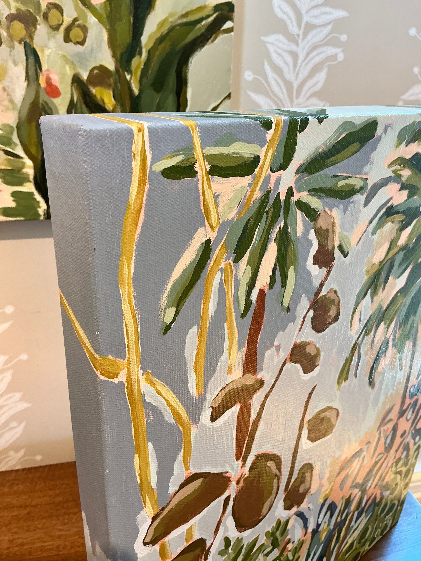 Jessa Butler Like A Warm Breeze Expressionist Botanical Painting