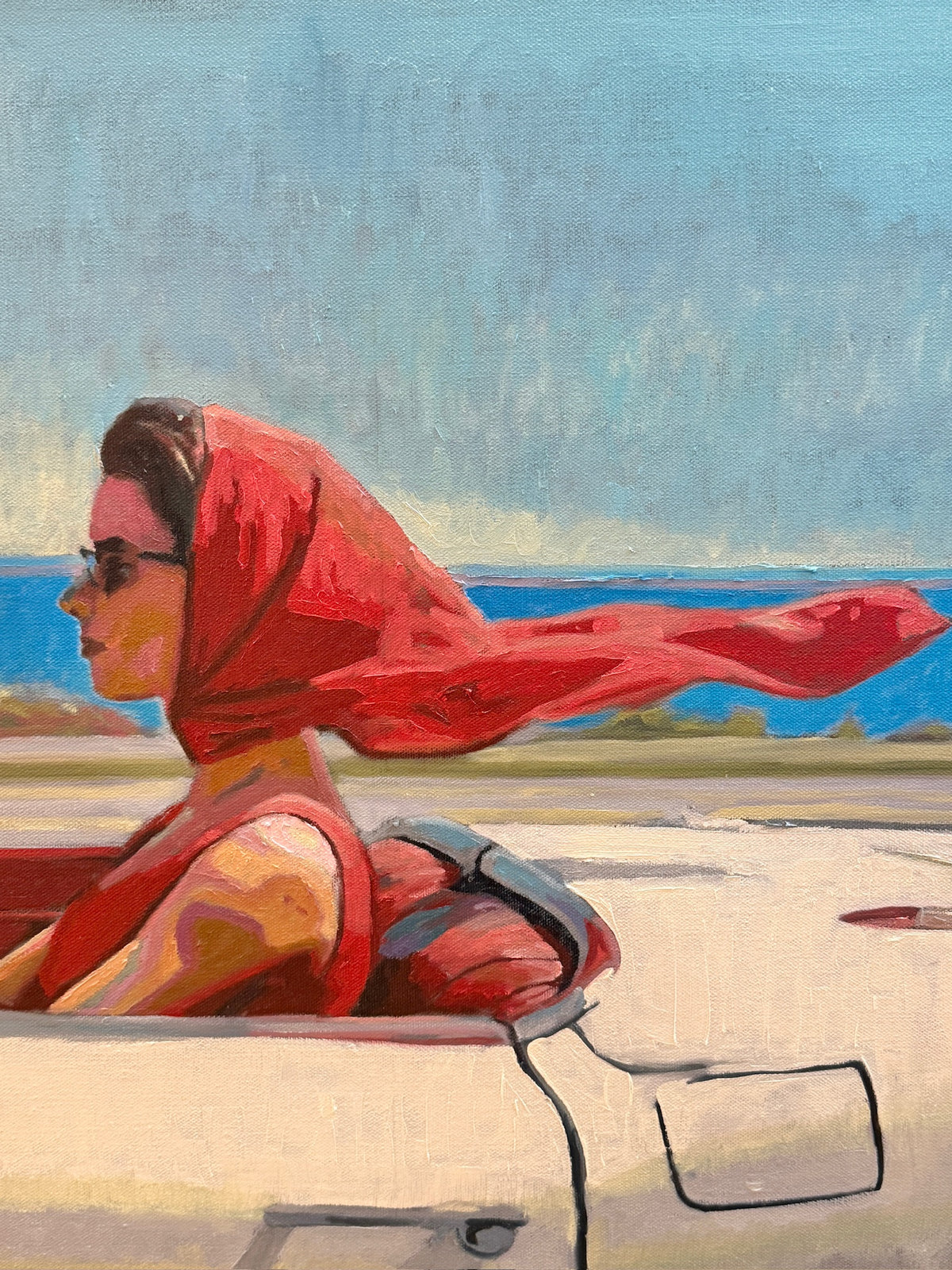 Karen McCool Road Trip Rules: I Control The Radio You Hand Me The Snacks Oil Painting