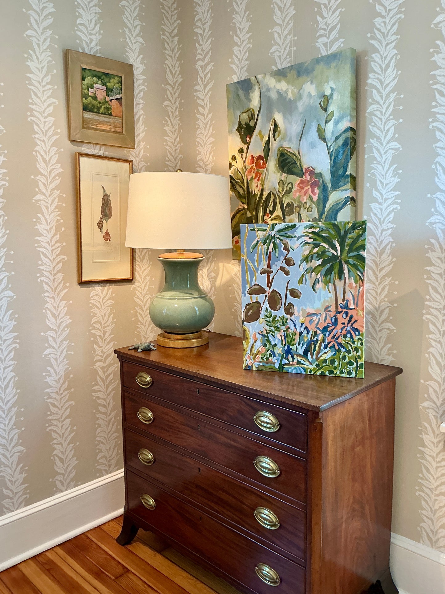 Jessa Butler Like A Warm Breeze Expressionist Botanical Painting