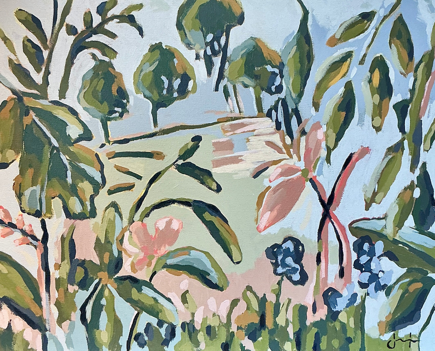 Jessa Butler Landscape Expressionist Botanical Painting