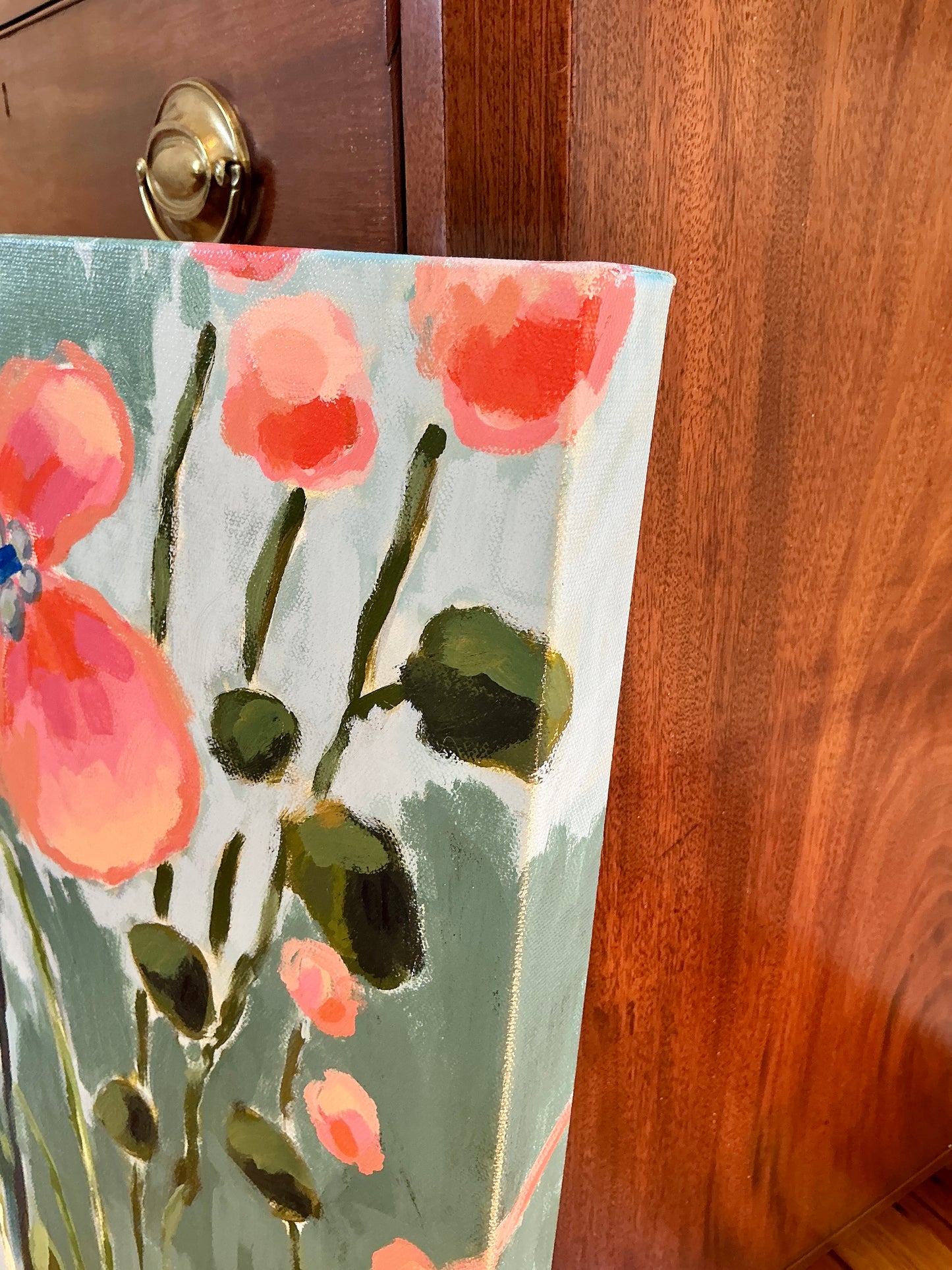 Jessa Butler Olive Dreamers Expressionist Botanical Painting