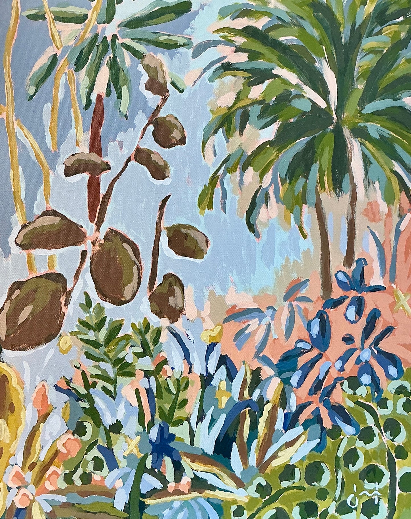 Jessa Butler Like A Warm Breeze Expressionist Botanical Painting