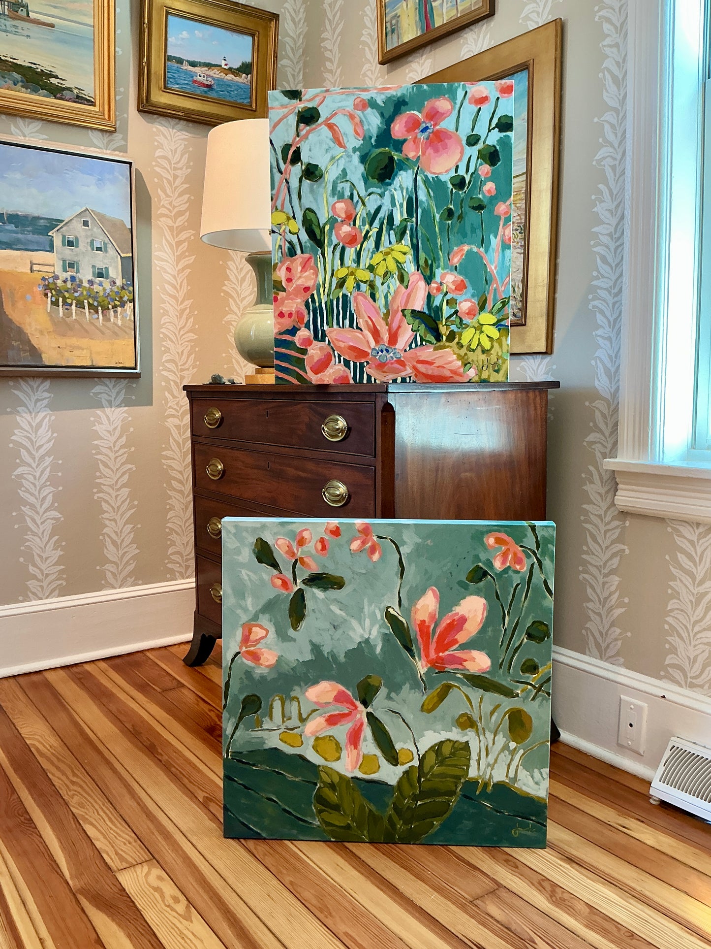 Jessa Butler Poolside Expressionist Botanical Painting
