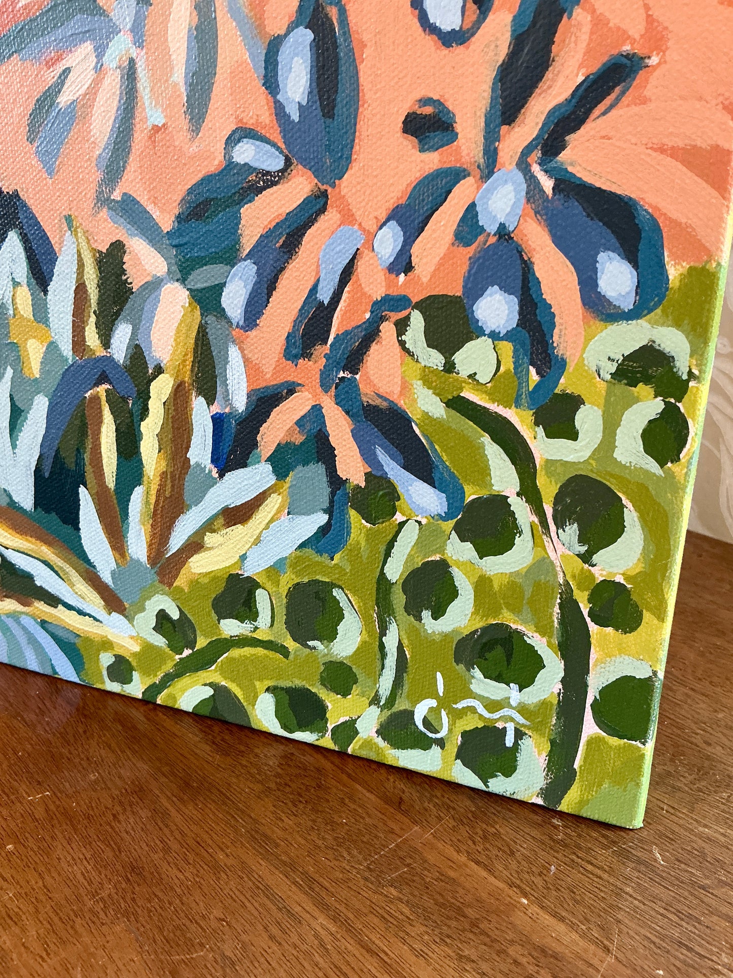 Jessa Butler Like A Warm Breeze Expressionist Botanical Painting
