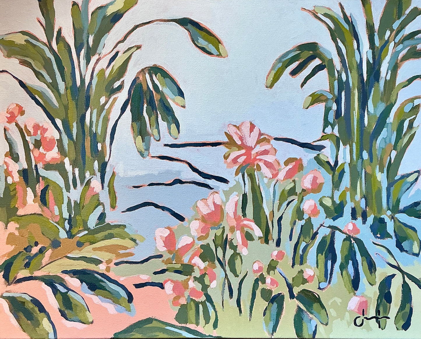 Jessa Butler Island Life Expressionist Botanical Painting