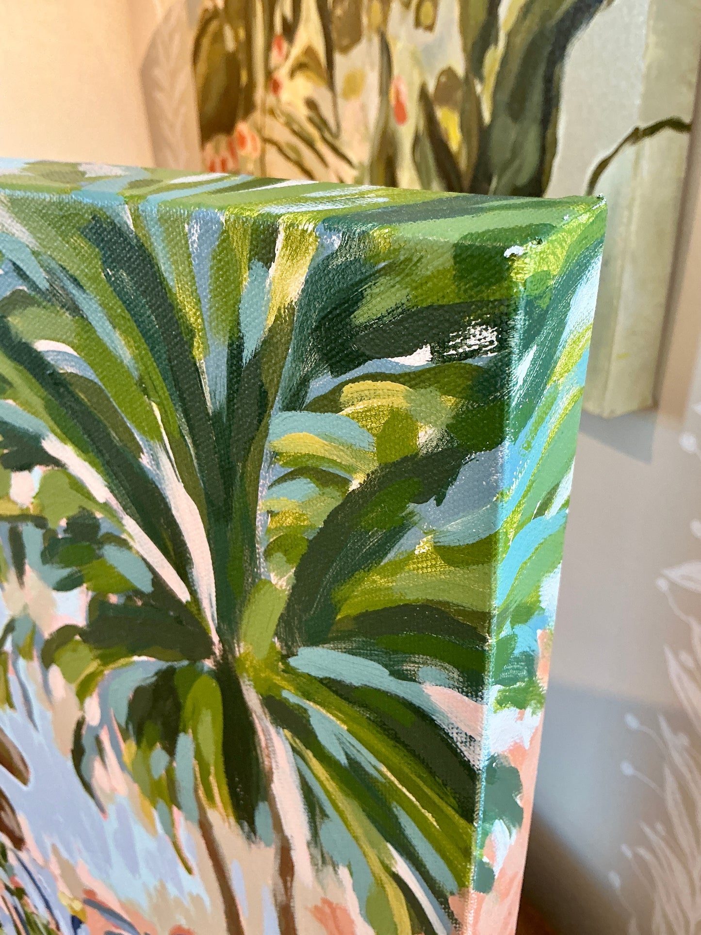Jessa Butler Like A Warm Breeze Expressionist Botanical Painting