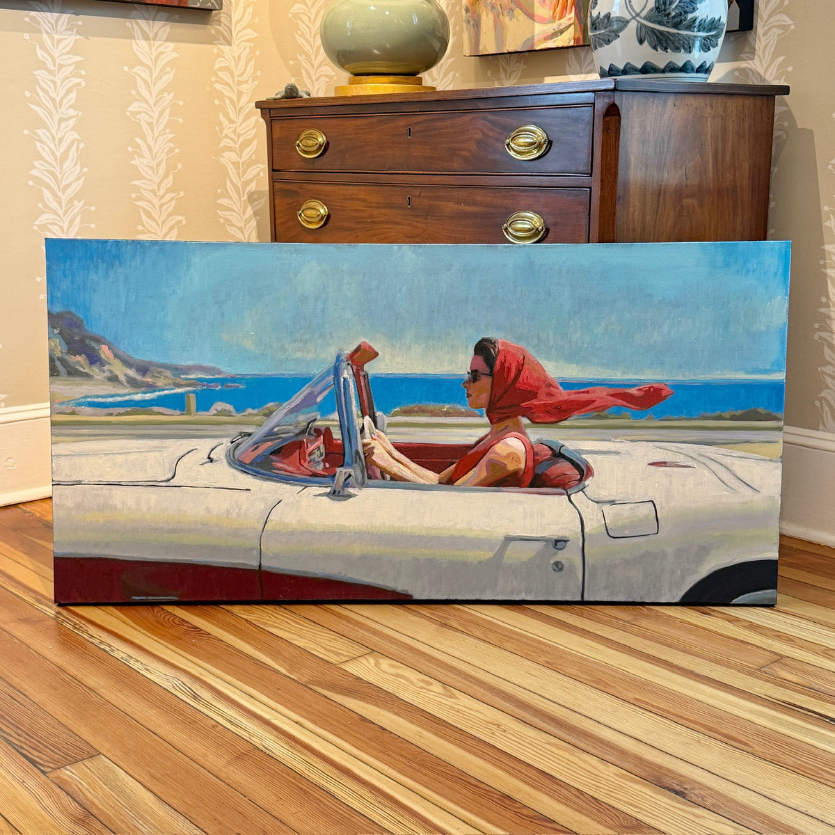 Karen McCool Road Trip Rules: I Control The Radio You Hand Me The Snacks Oil Painting