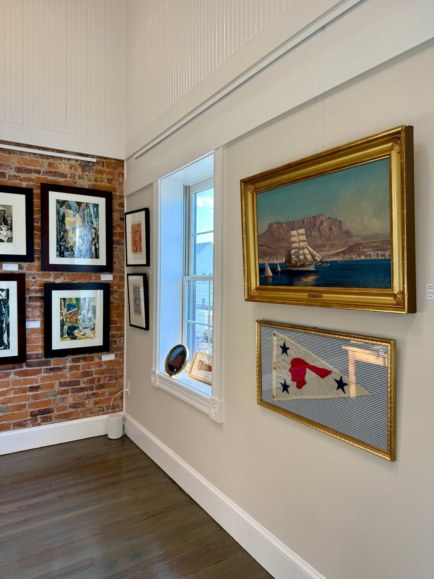 Peter Layne Arguimbau Picton Castle Departs Cape Town Ship Portrait Oil Painting in Gold Frame