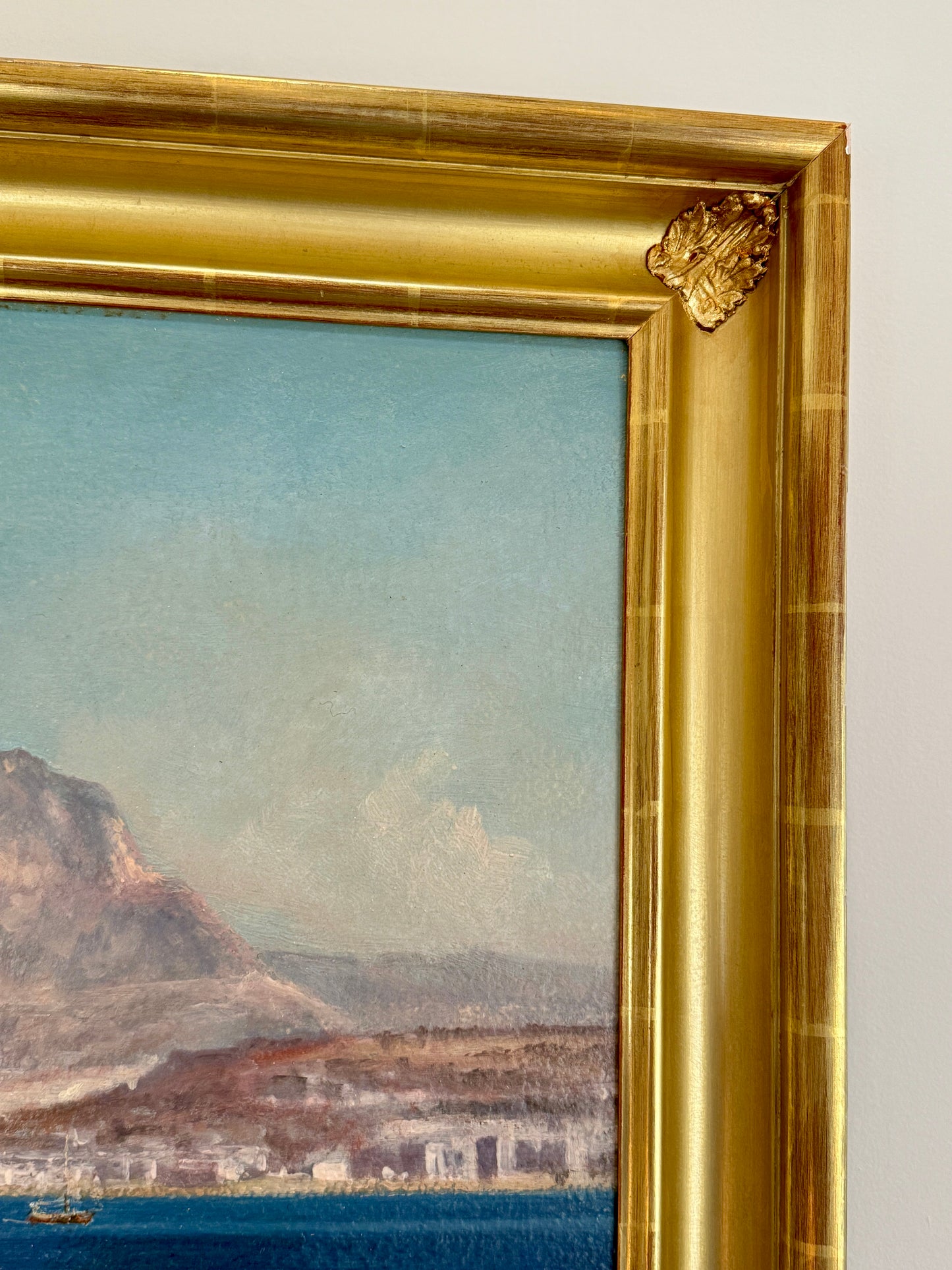 Peter Layne Arguimbau Picton Castle Departs Cape Town Ship Portrait Oil Painting in Gold Frame