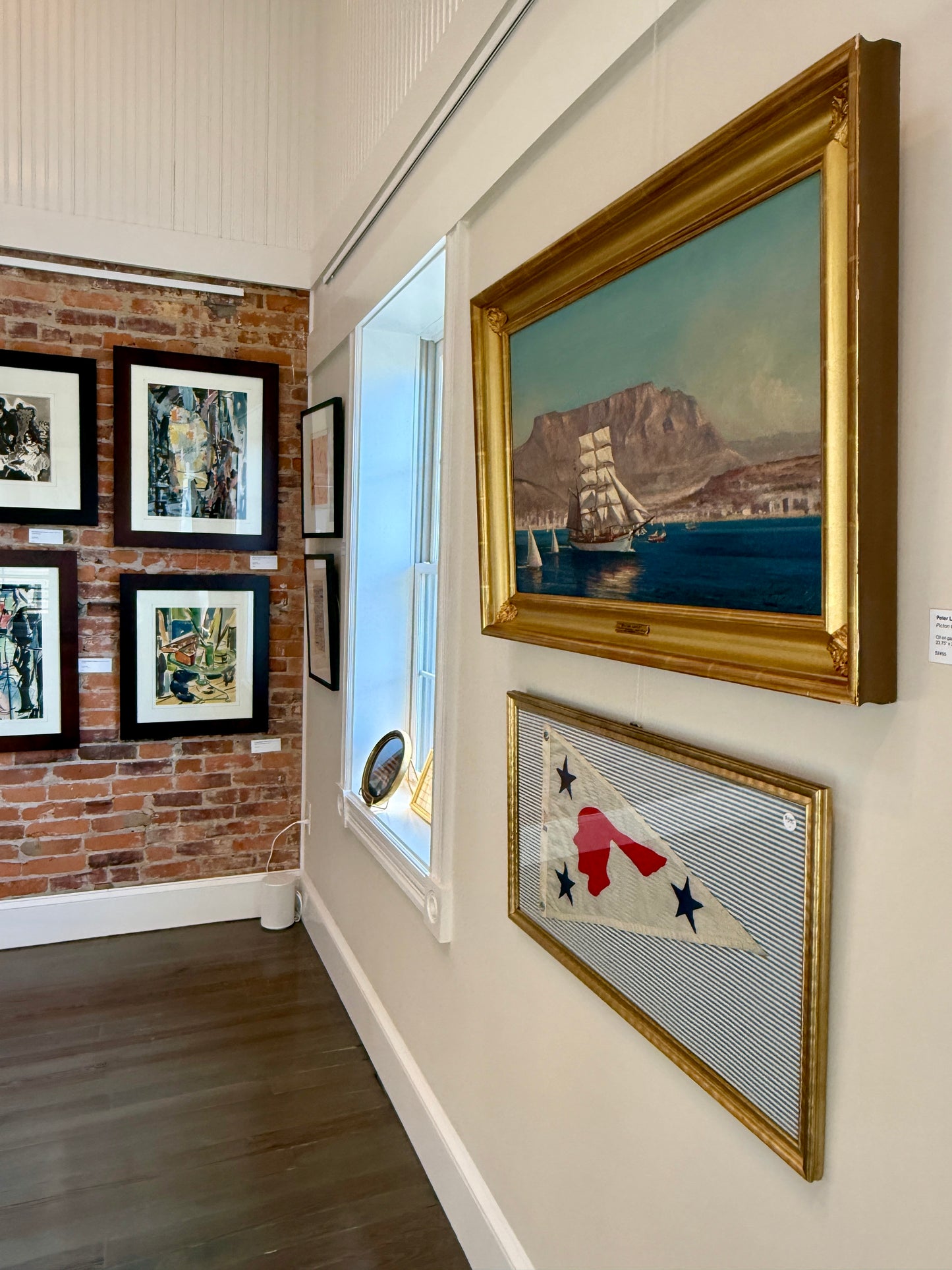 Peter Layne Arguimbau Picton Castle Departs Cape Town Ship Portrait Oil Painting in Gold Frame