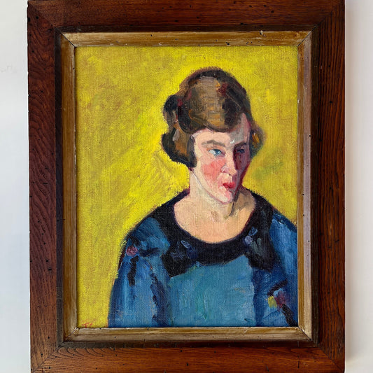 Judith Chamberlain (1893-1965) Portrait of a Woman Oil Painting