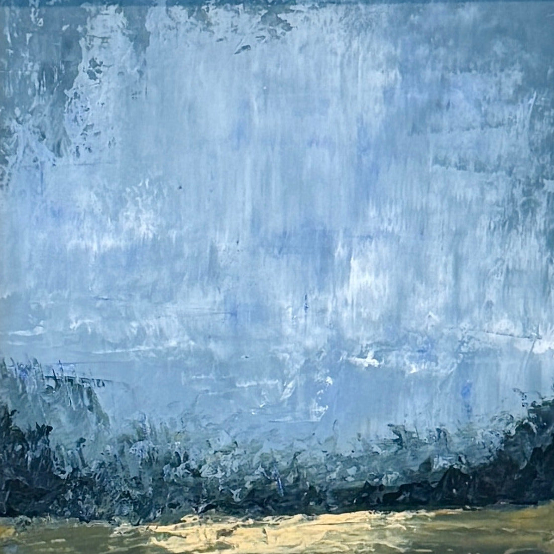 Karen McCool Abiah Taylor Farm West Chester, PA Oil and Wax Painting in Black Frame