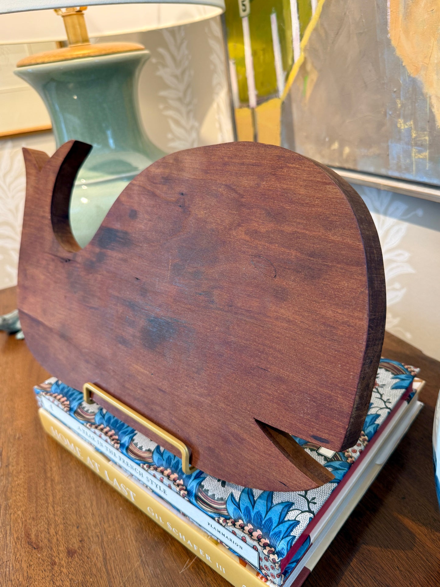 Vintage American Folk Art Wooden Carved Whale